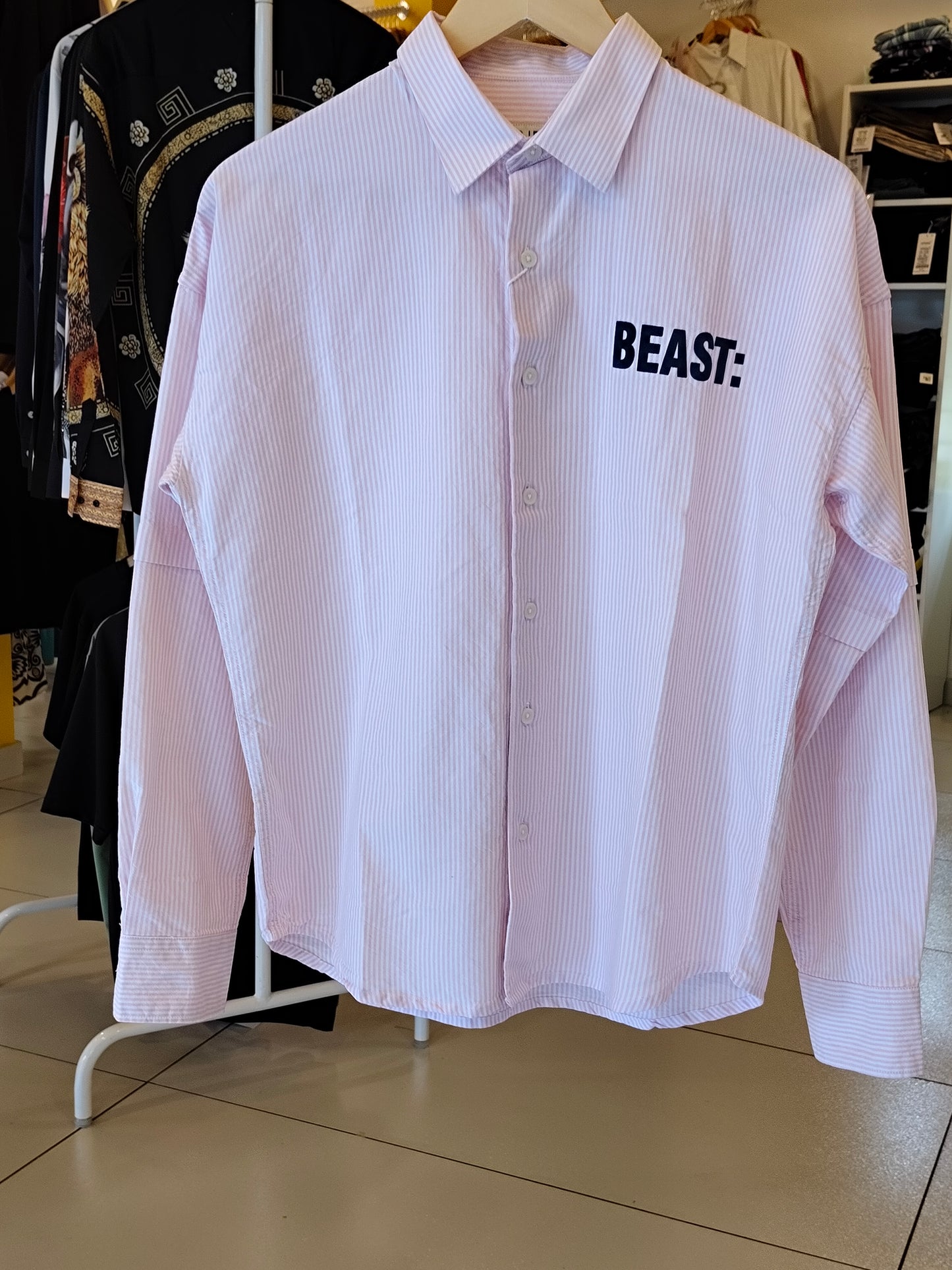 Oversized Drop Shoulder Shirt For Men (Medium)
