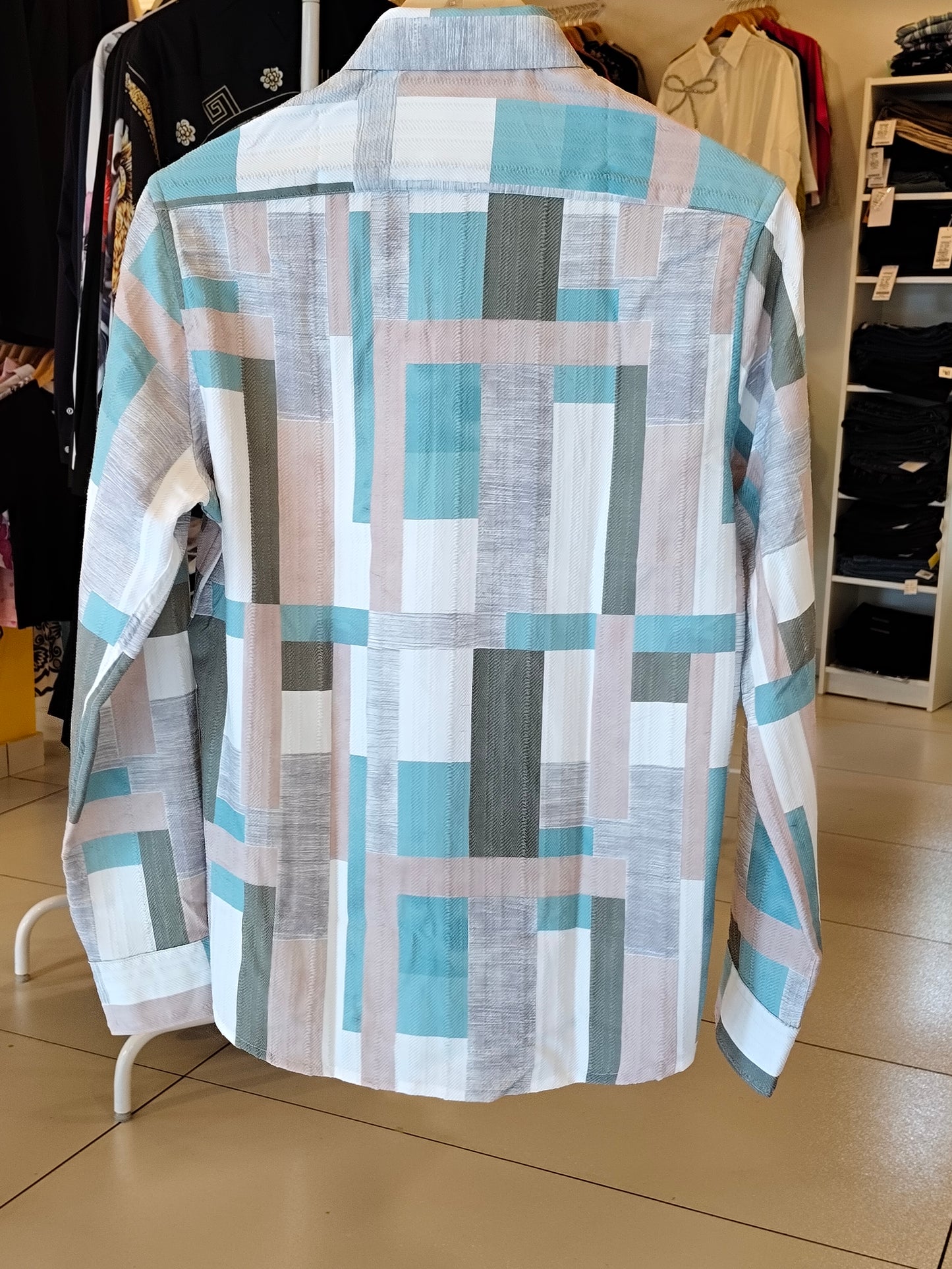 Oversized Drop Shoulder Shirt For Men (Medium)