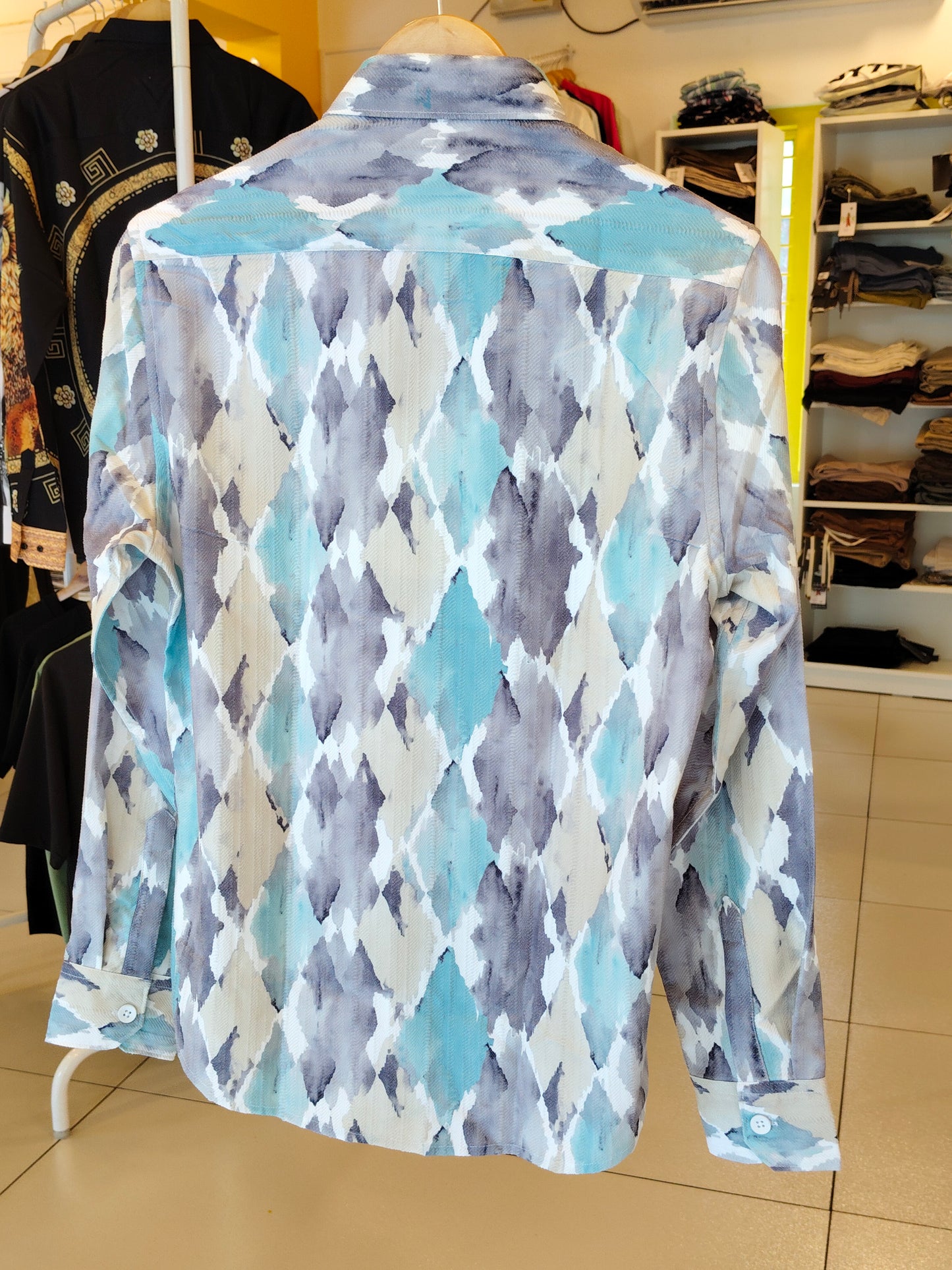 Oversized Drop Shoulder Shirt For Men (Medium)