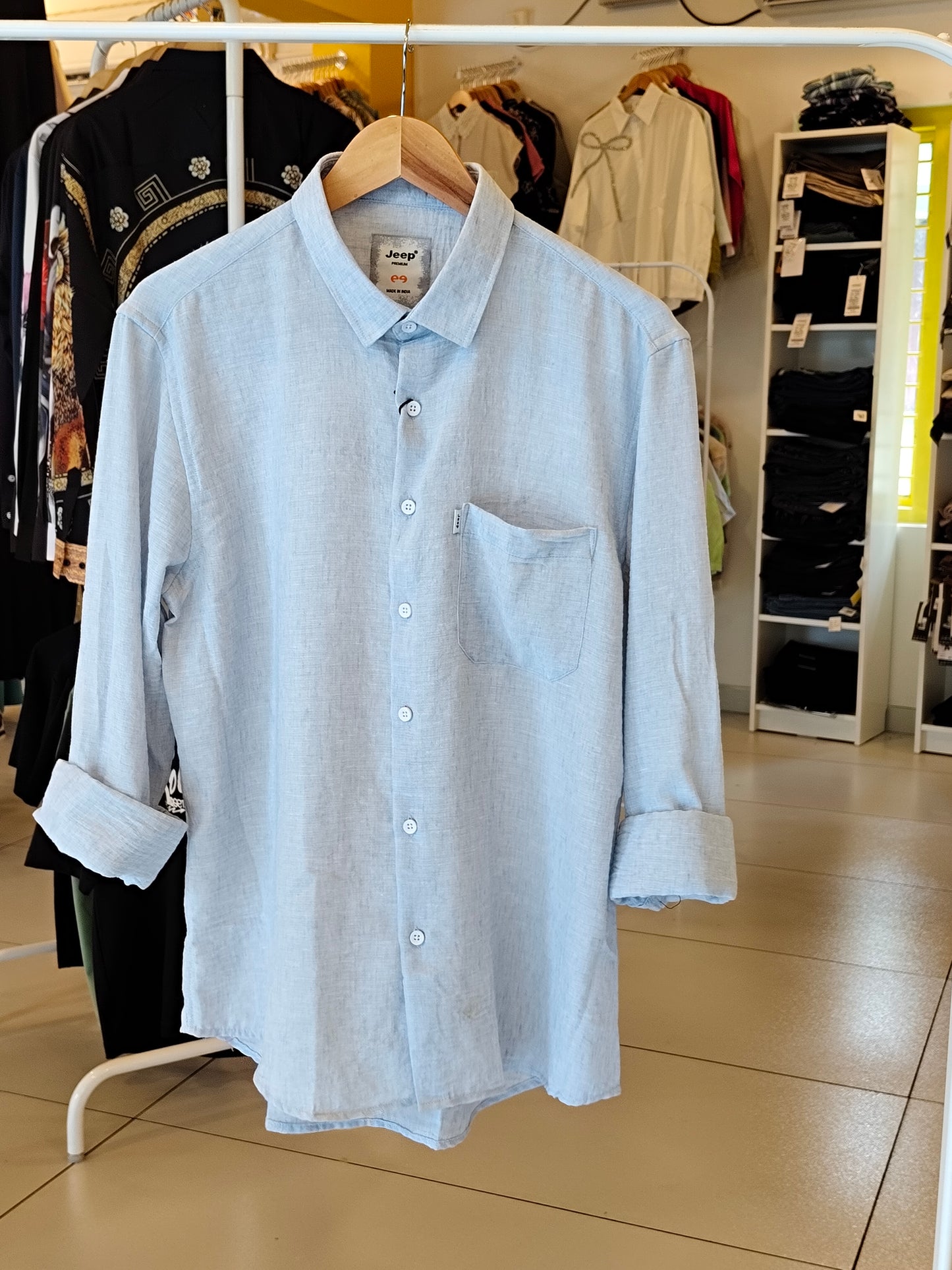 Oversized Drop Shoulder Shirt For Men (XL)