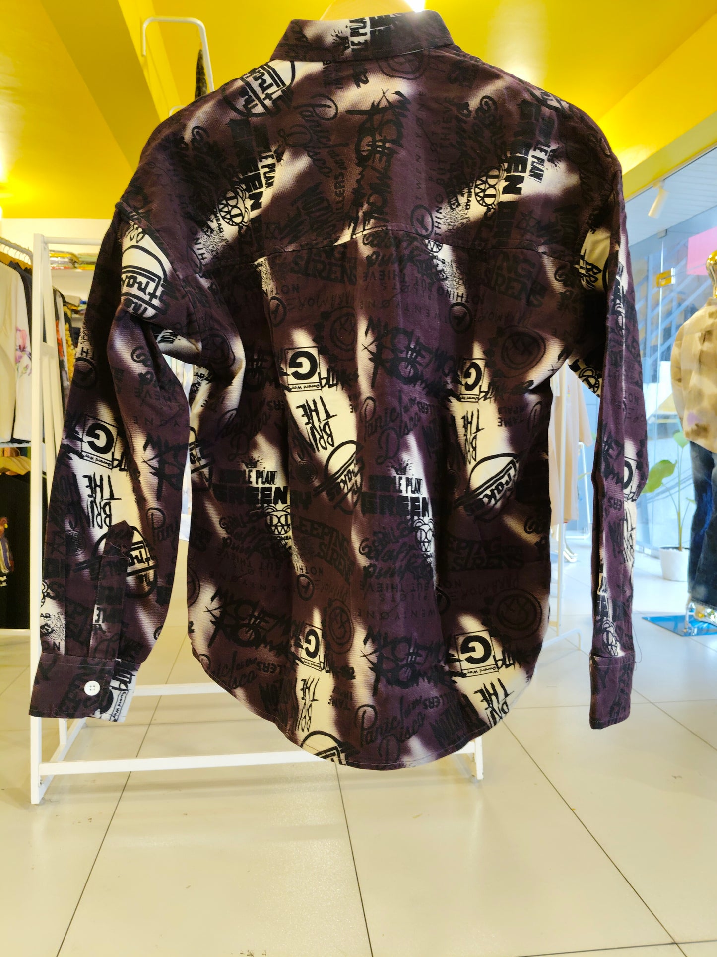 Oversized Drop Shoulder Shirt For Men (Medium)