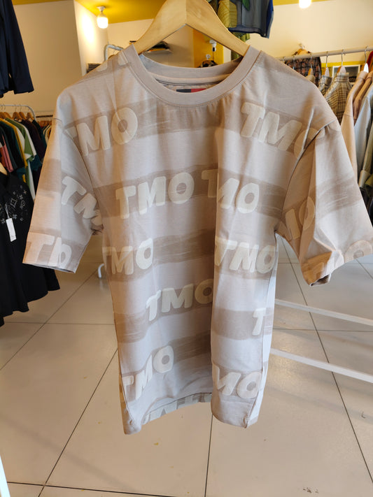 NEXT Printed Oversized Fit Round Neck T-shirt (Medium)