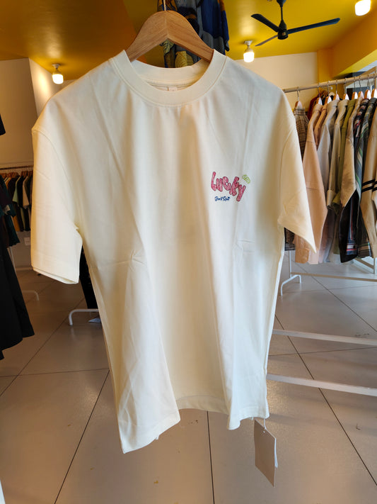NEXT Printed Oversized Fit Round Neck T-shirt (Large)