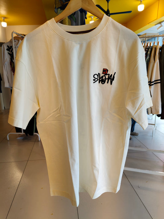 NEXT Printed Oversized Fit Round Neck T-shirt (Large)