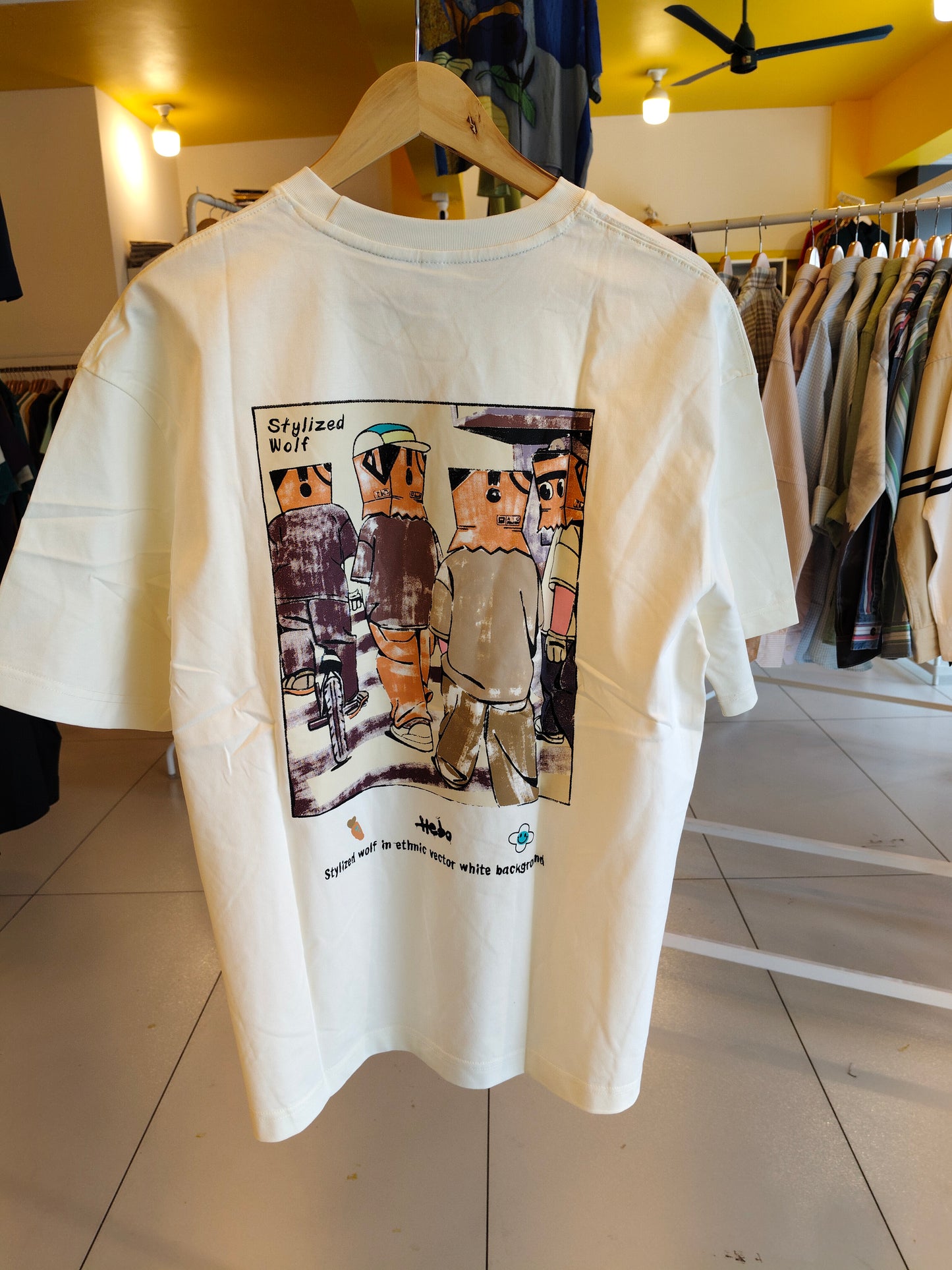 NEXT Printed Oversized Fit Round Neck T-shirt (Large)