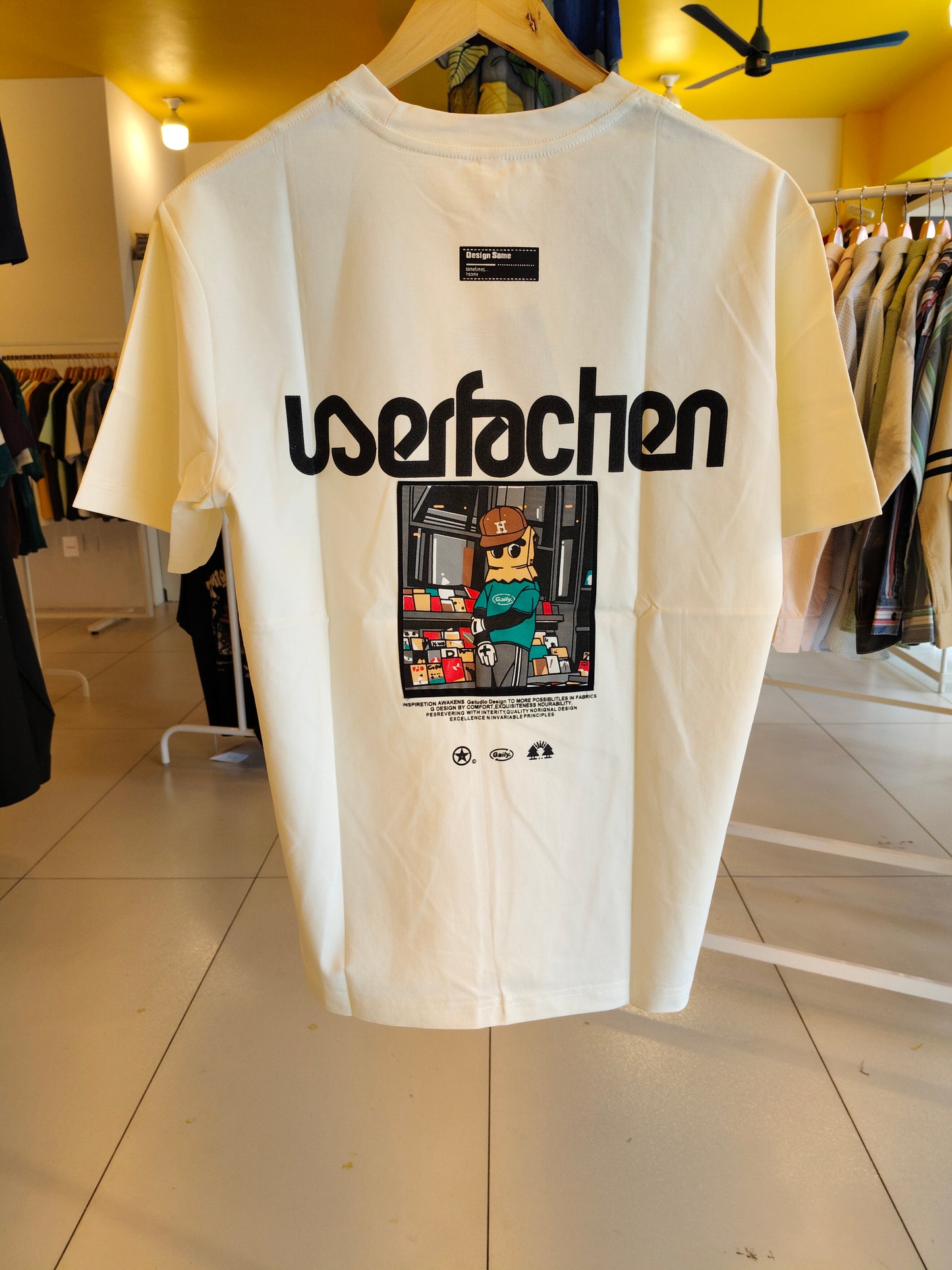 NEXT Printed Oversized Fit Round Neck T-shirt (Large)