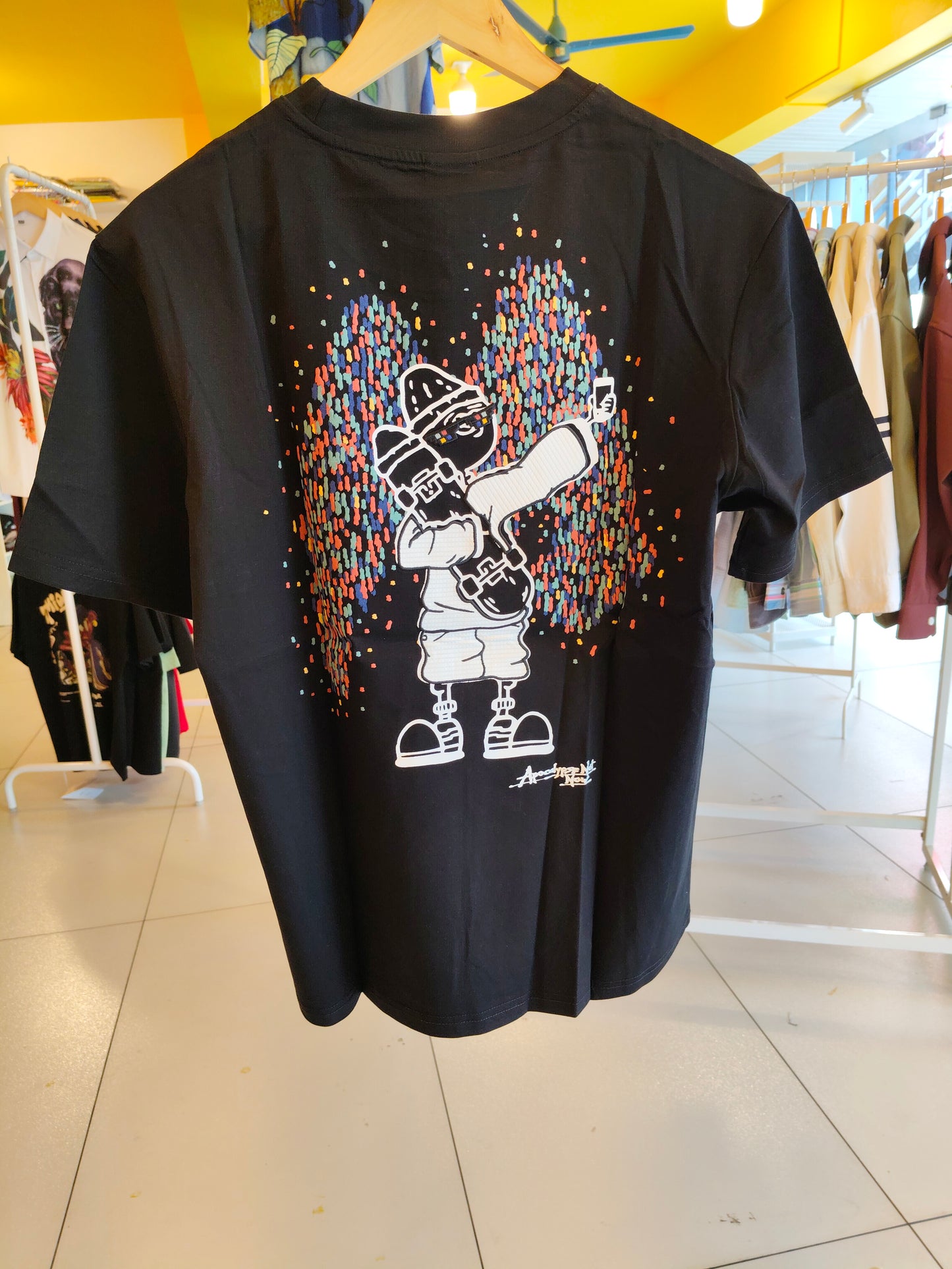 NEXT Printed Oversized Fit Round Neck T-shirt (Large)