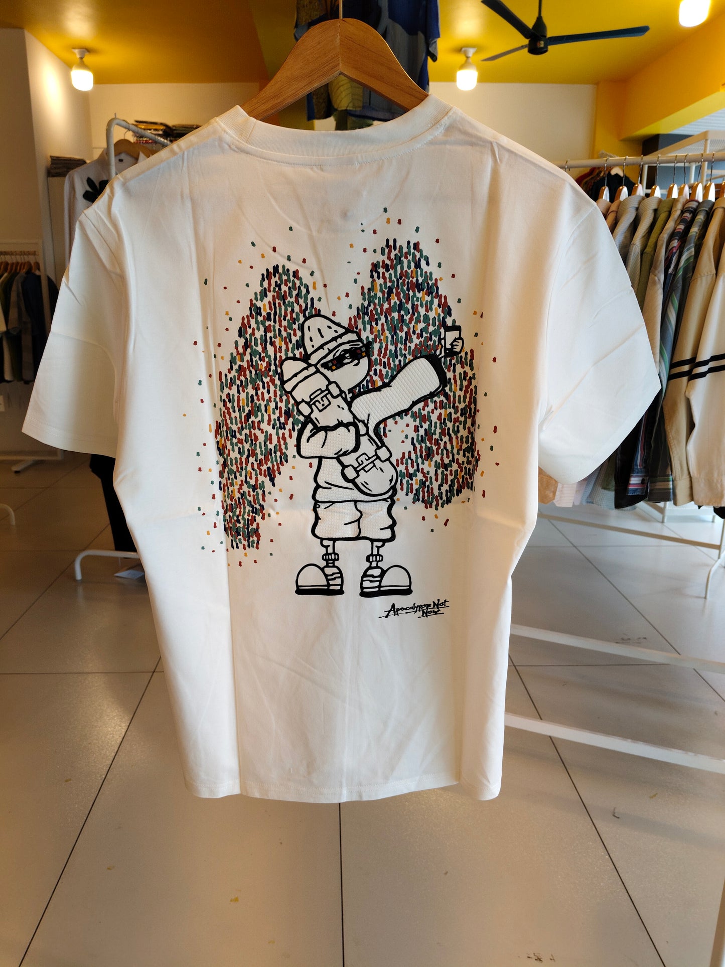 NEXT Printed Oversized Fit Round Neck T-shirt (Large)