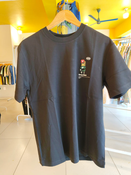 NEXT Printed Oversized Fit Round Neck T-shirt (Large)