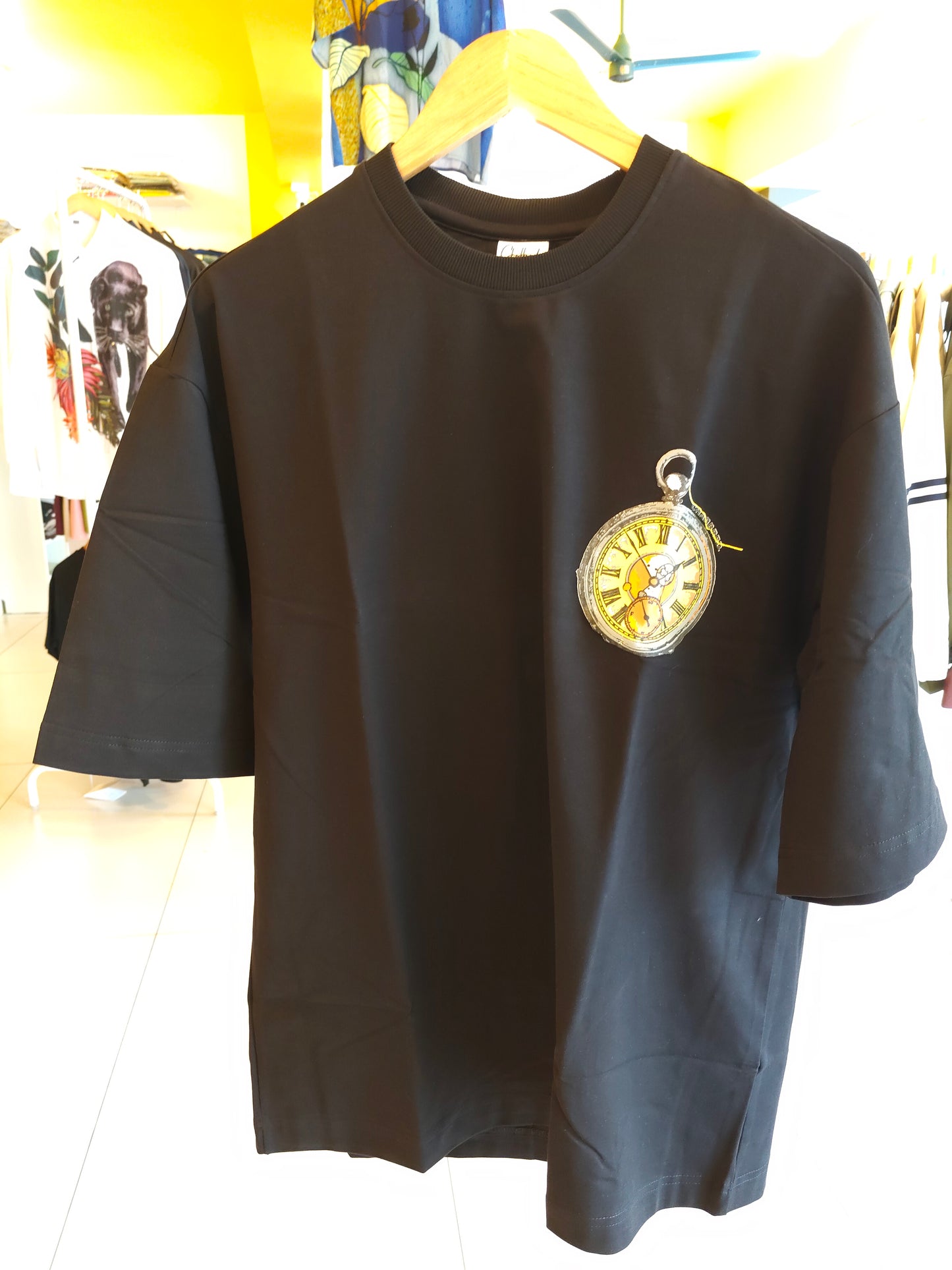 NEXT Printed Oversized Fit Round Neck T-shirt (Large)