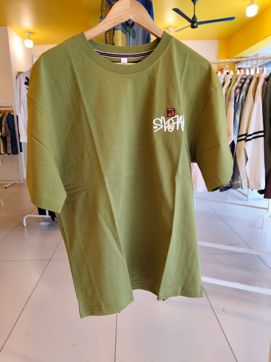 NEXT Printed Oversized Fit Round Neck T-shirt (Large)