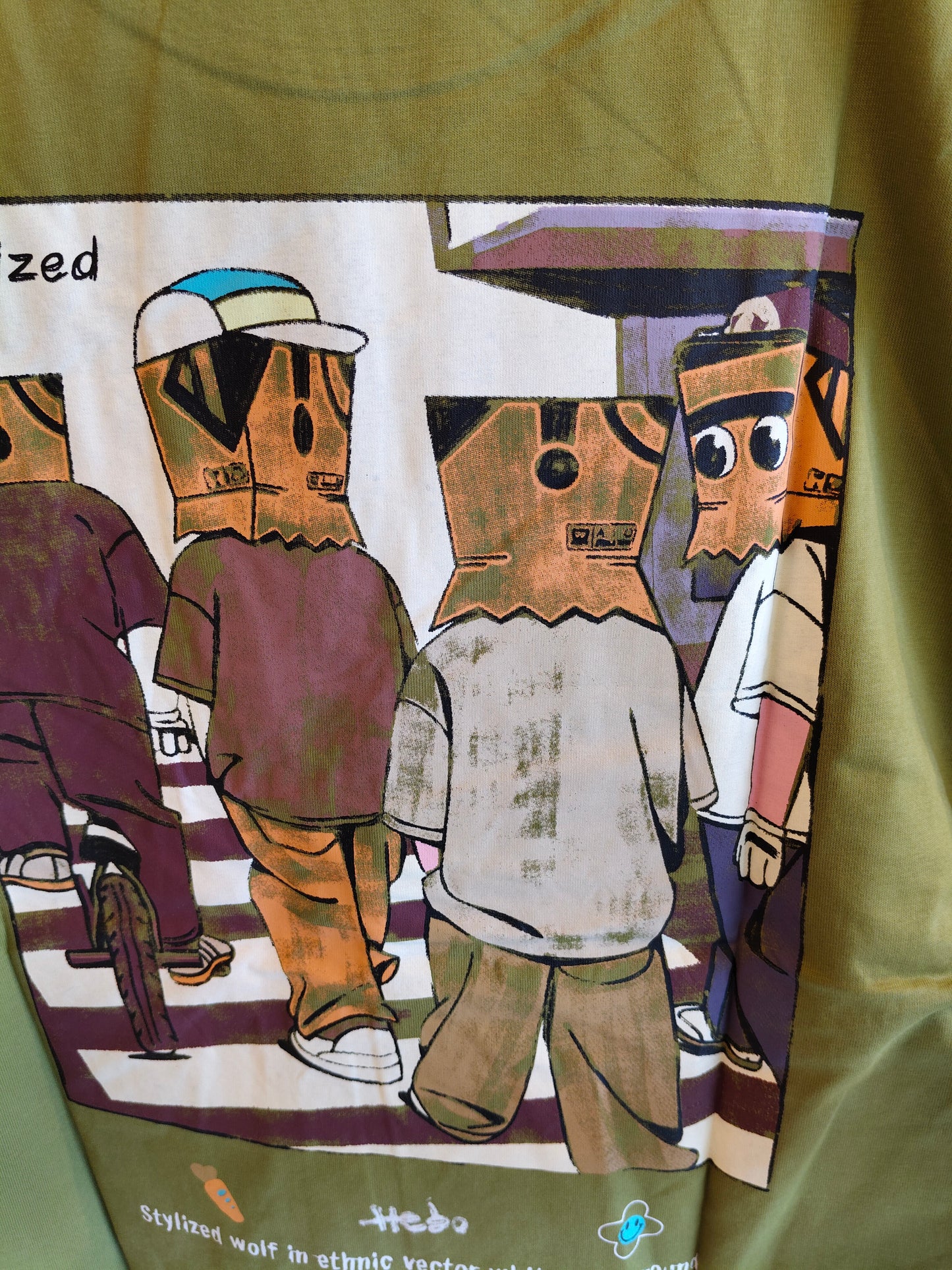 NEXT Printed Oversized Fit Round Neck T-shirt (Large)