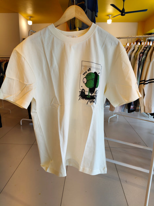 NEXT Printed Oversized Fit Round Neck T-shirt (XL)