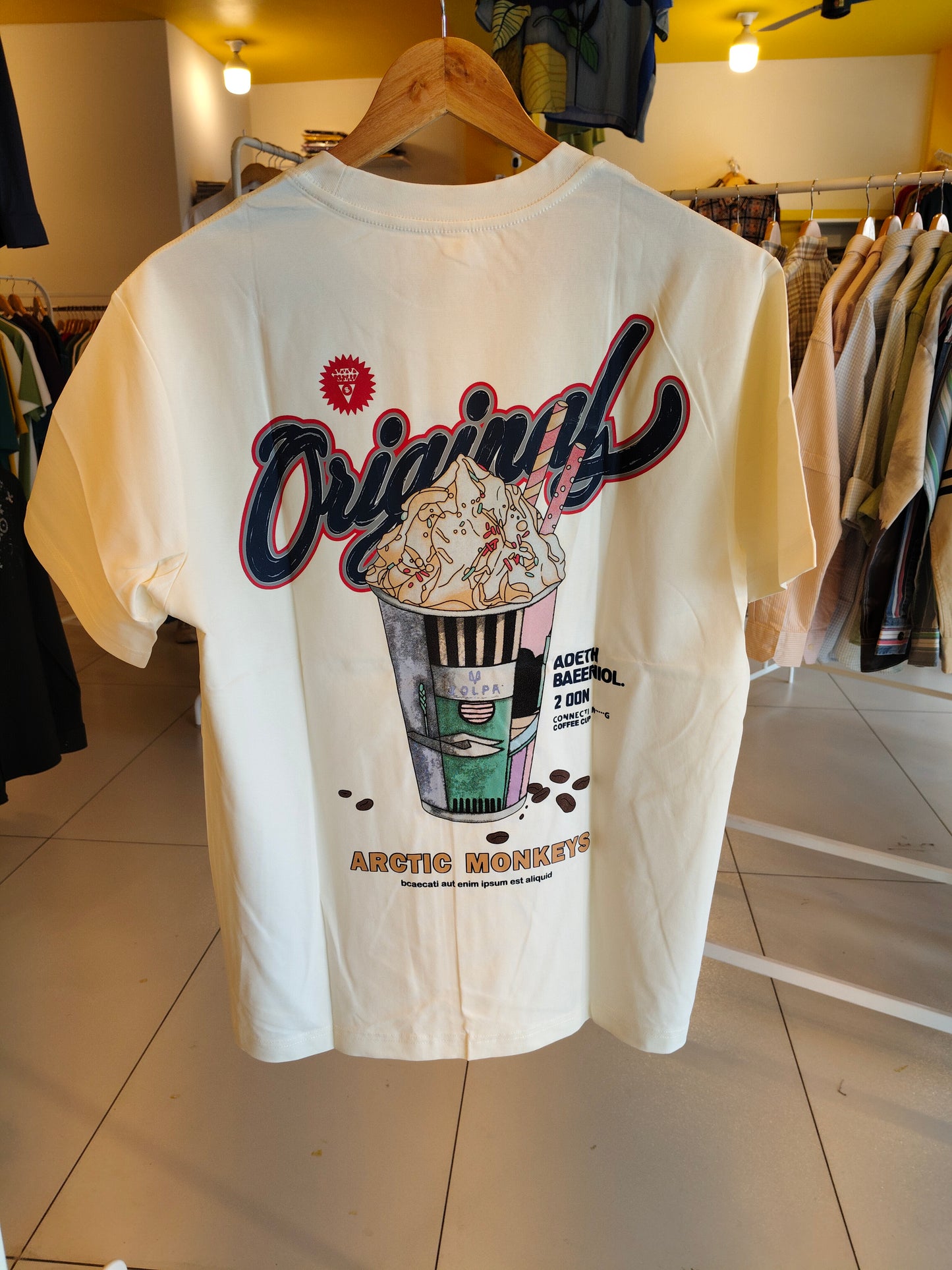 NEXT Printed Oversized Fit Round Neck T-shirt (Large)