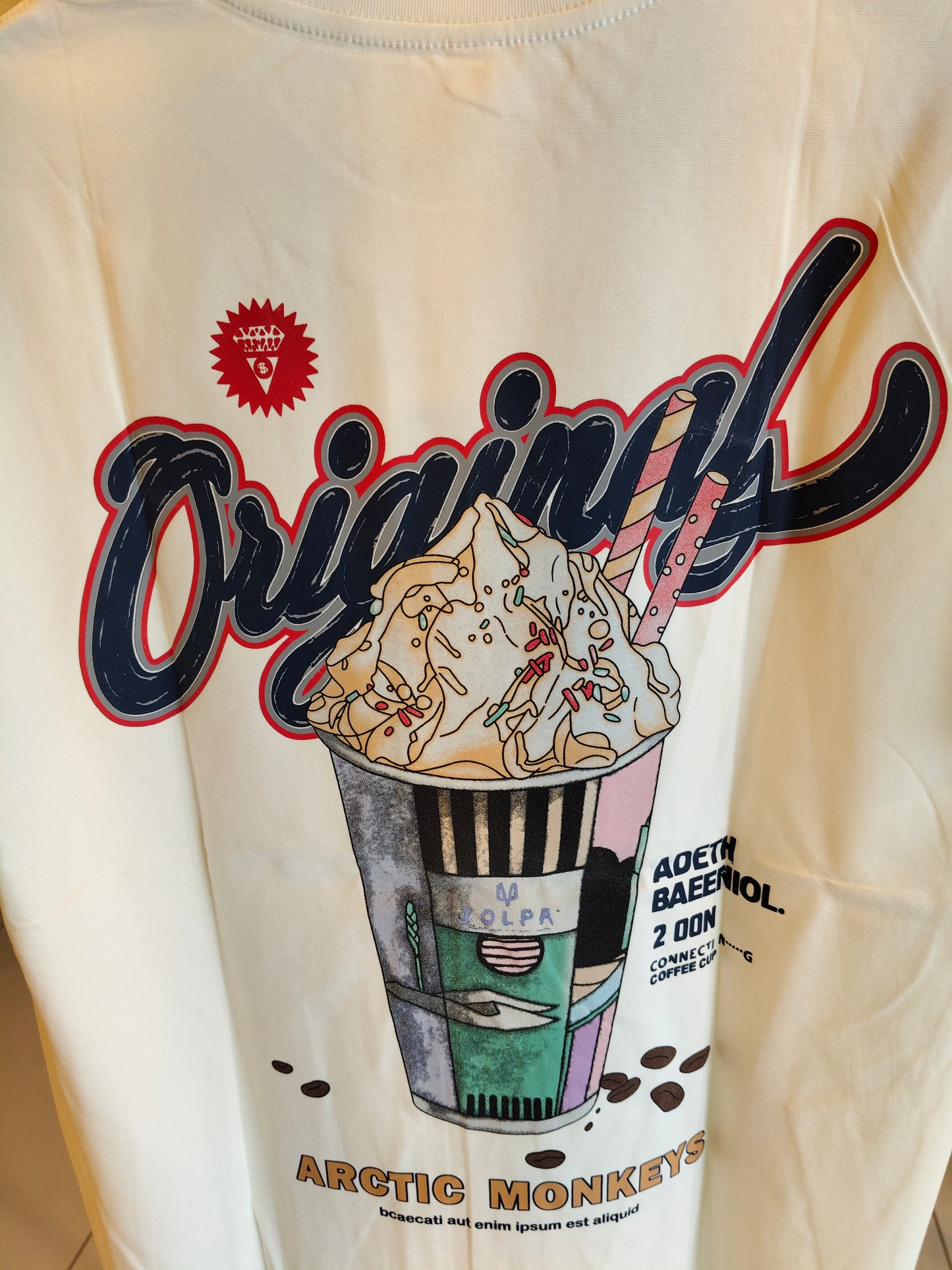 NEXT Printed Oversized Fit Round Neck T-shirt (Large)