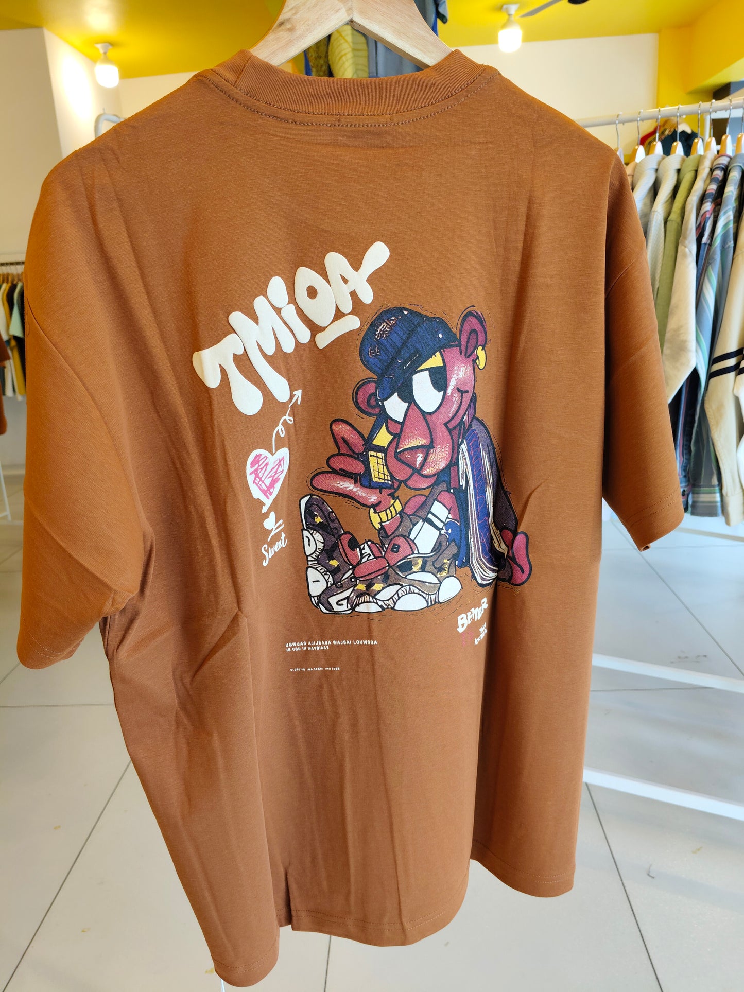 NEXT Printed Oversized Fit Round Neck T-shirt (XXL)