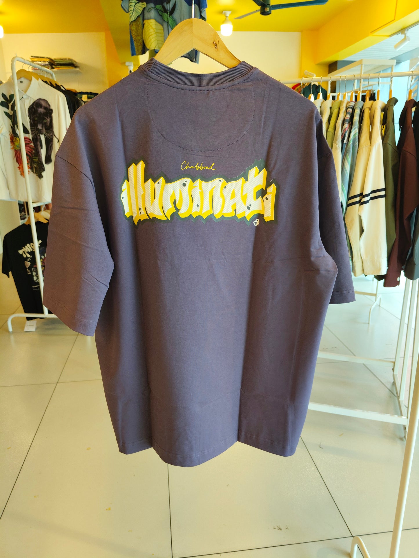 NEXT Printed Oversized Fit Round Neck T-shirt (XXL)