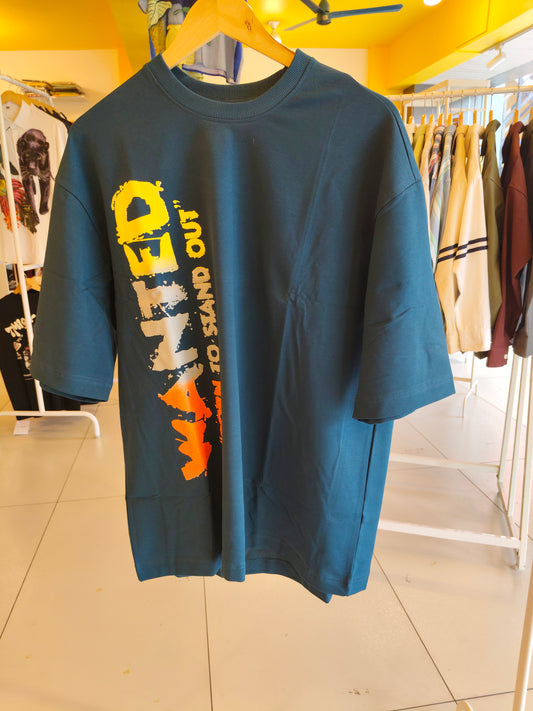 NEXT Printed Oversized Fit Round Neck T-shirt (XL)