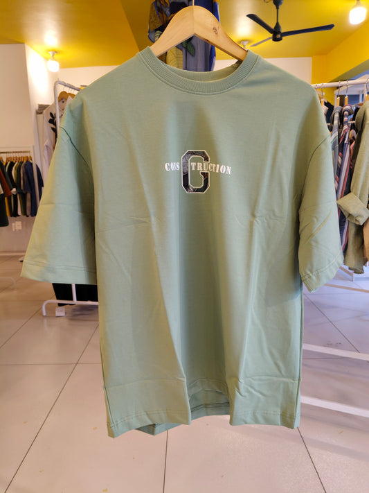 NEXT Printed Oversized Fit Round Neck T-shirt (LARGE)