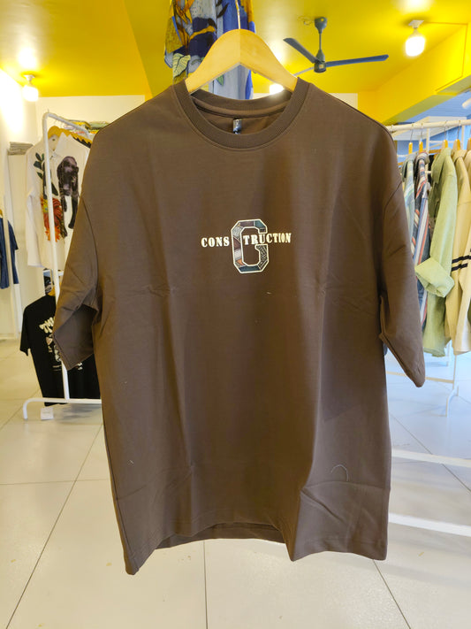 NEXT Printed Oversized Fit Round Neck T-shirt (LARGE)