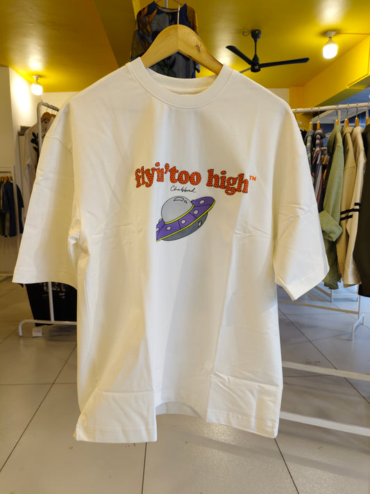 NEXT Printed Oversized Fit Round Neck T-shirt (LARGE)