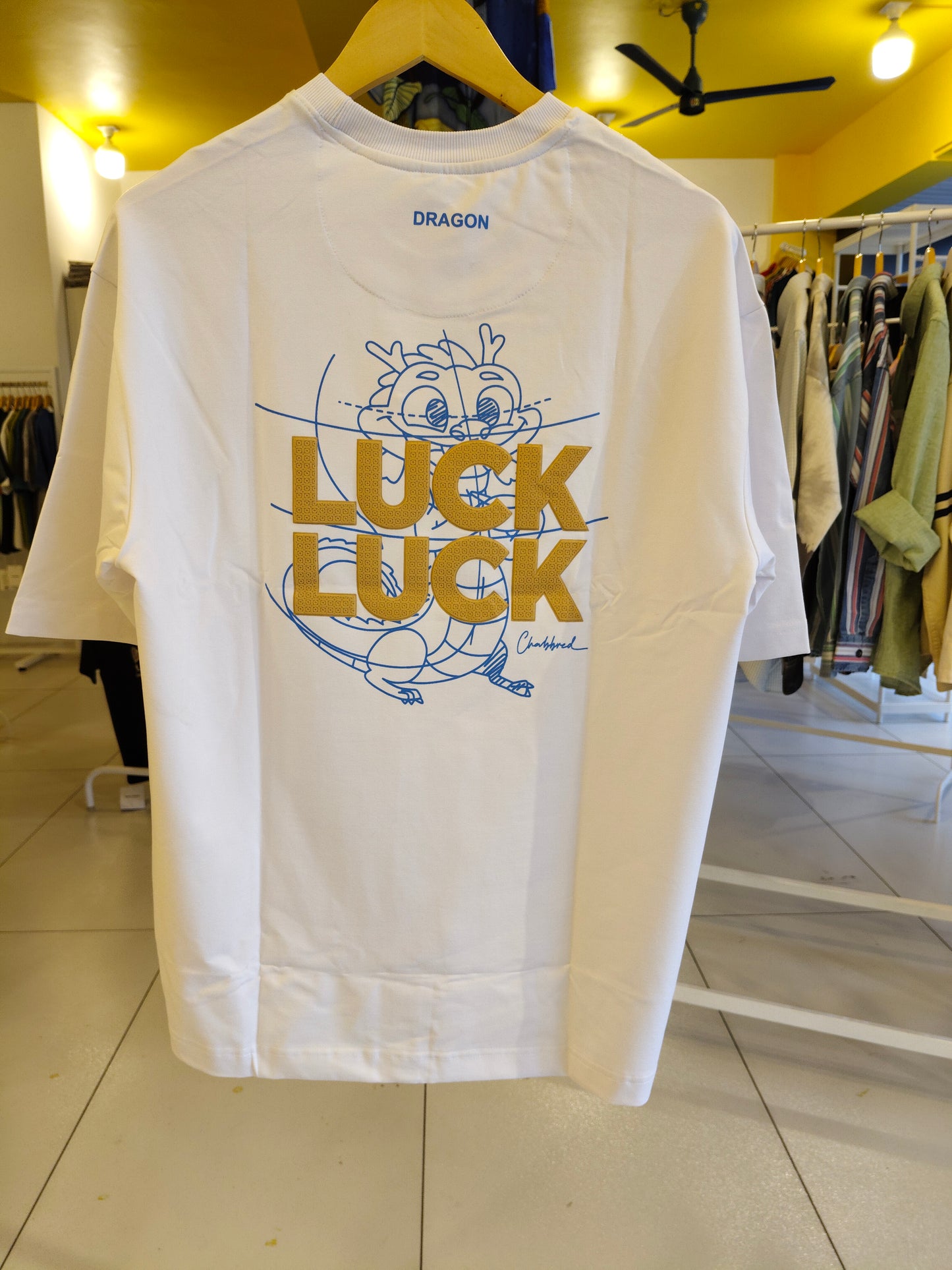 NEXT Printed Oversized Fit Round Neck T-shirt (LARGE)