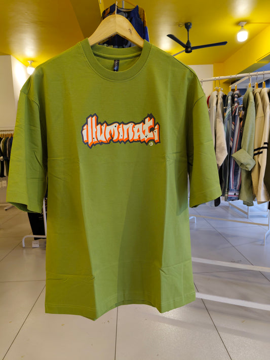 NEXT Printed Oversized Fit Round Neck T-shirt (LARGE)