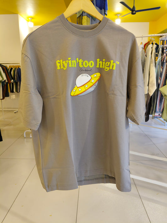 NEXT Printed Oversized Fit Round Neck T-shirt (LARGE)