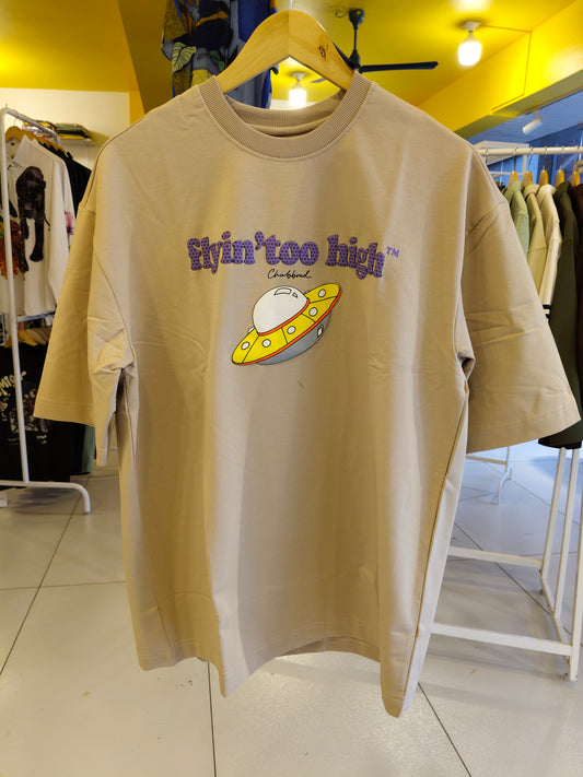 NEXT Printed Oversized Fit Round Neck T-shirt (LARGE)