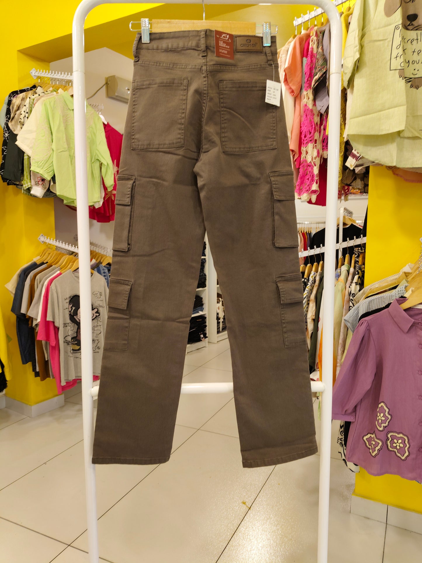 Ladies Cargo  Denim Jeans  (Size 34)