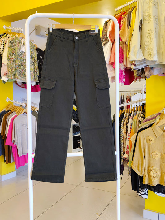 Ladies Cargo Straight Fit  Denim  Jeans  (Size 34)