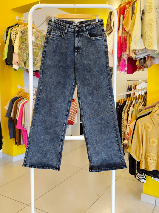 Ladies Wide Leg Denim Jeans For Women (Size 30)
