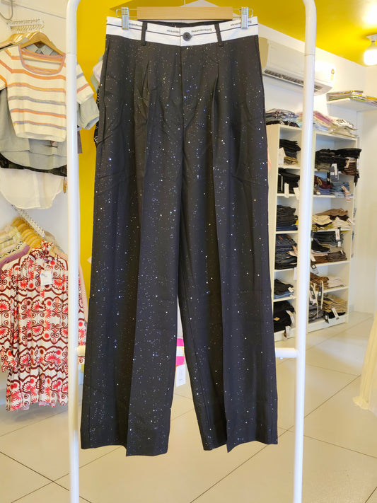 Loose Fit Party Wear Pants For Women (XL)