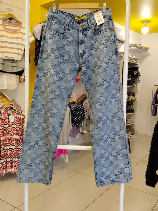 Wide Leg Denim Jeans For Men  (Size 32)