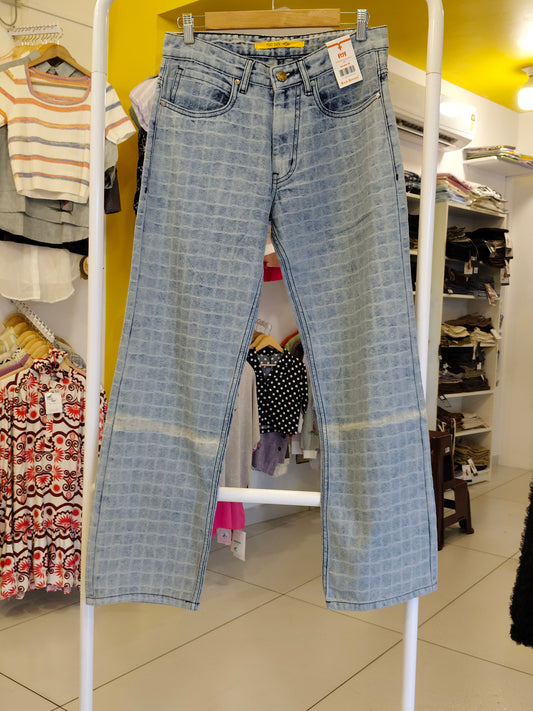 Wide Leg Denim Jeans For Men  (Size 30)