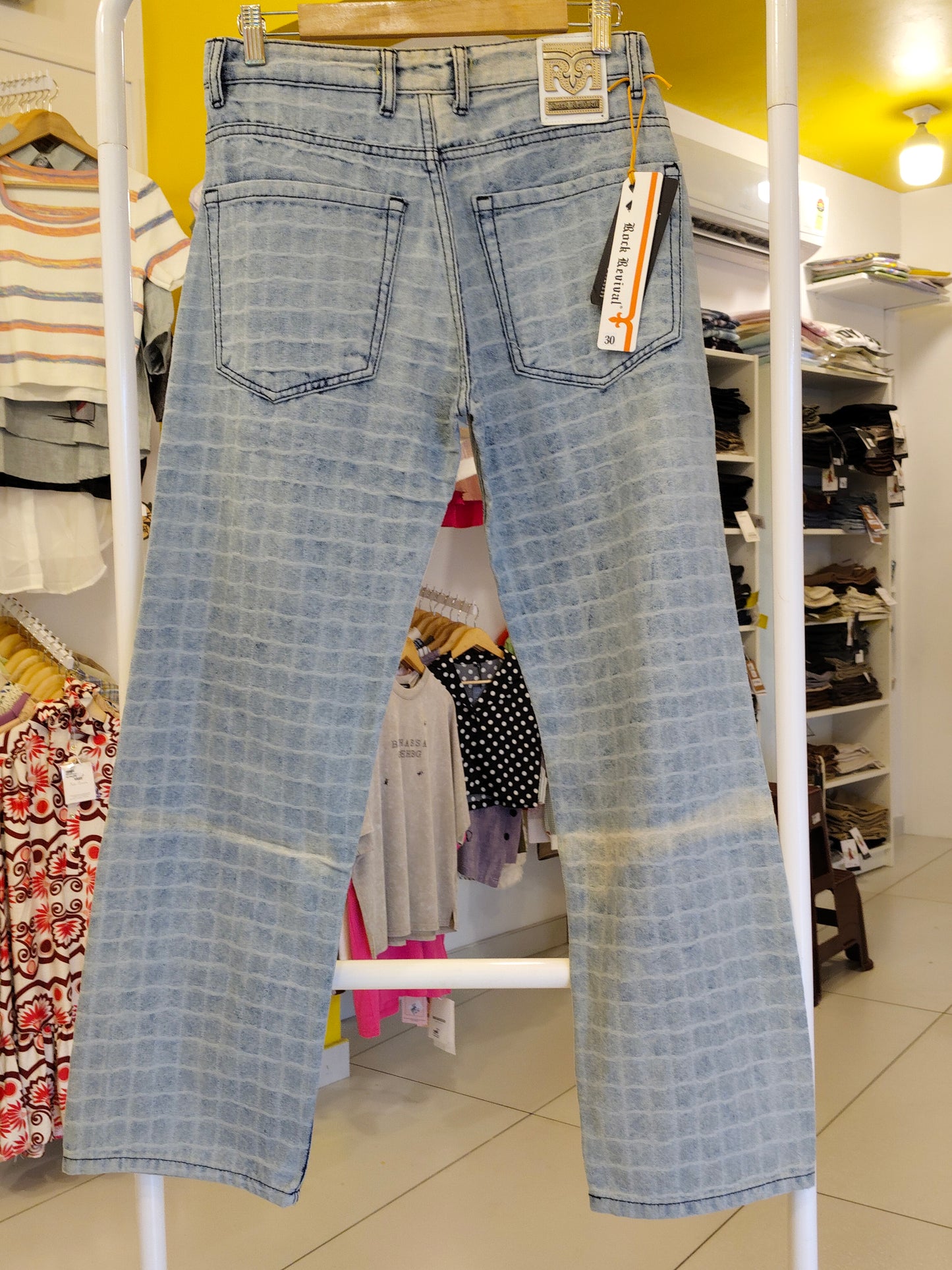 Wide Leg Denim Jeans For Men  (Size 30)