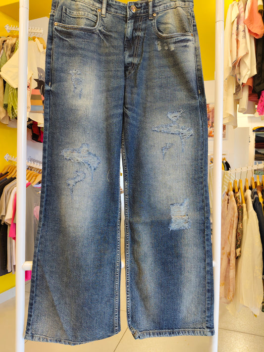 Men's Ripped Denim Jeans (Size 34)