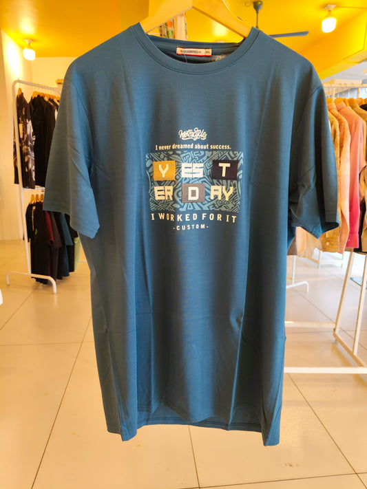 NEXT Printed Oversized Fit Round Neck T-shirt (4XL)