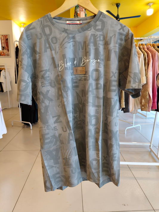 NEXT Printed Oversized Fit Round Neck T-shirt (3XL)