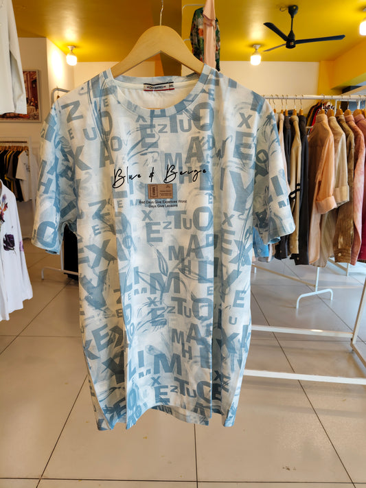 NEXT Printed Oversized Fit Round Neck T-shirt (4XL)