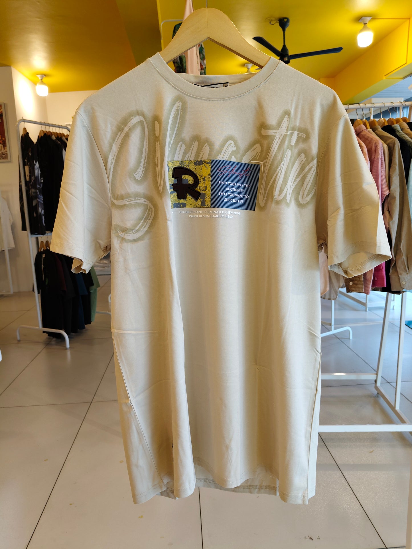 NEXT Printed Oversized Fit Round Neck T-shirt (4XL)