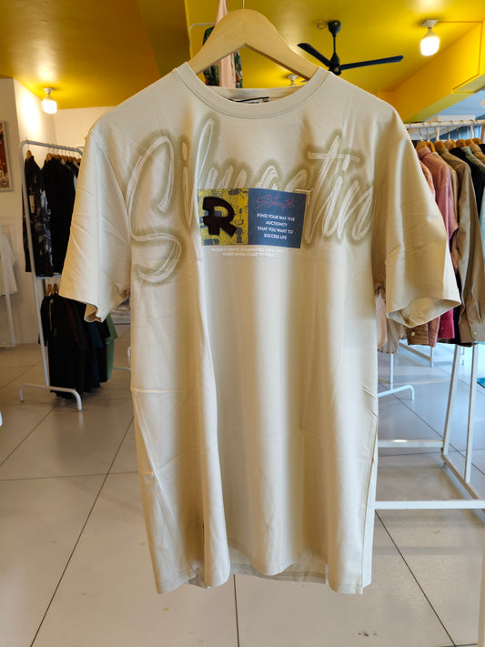 NEXT Printed Oversized Fit Round Neck T-shirt (4XL)