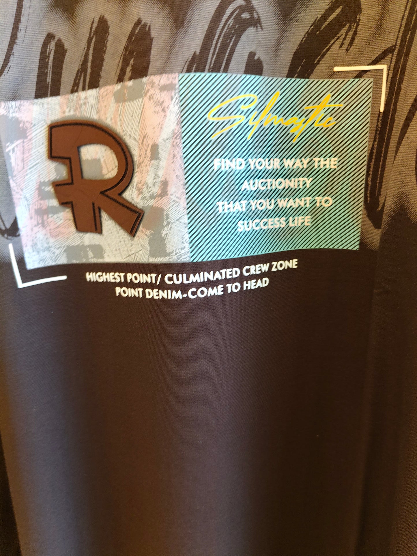 NEXT Printed Oversized Fit Round Neck T-shirt (6XL)