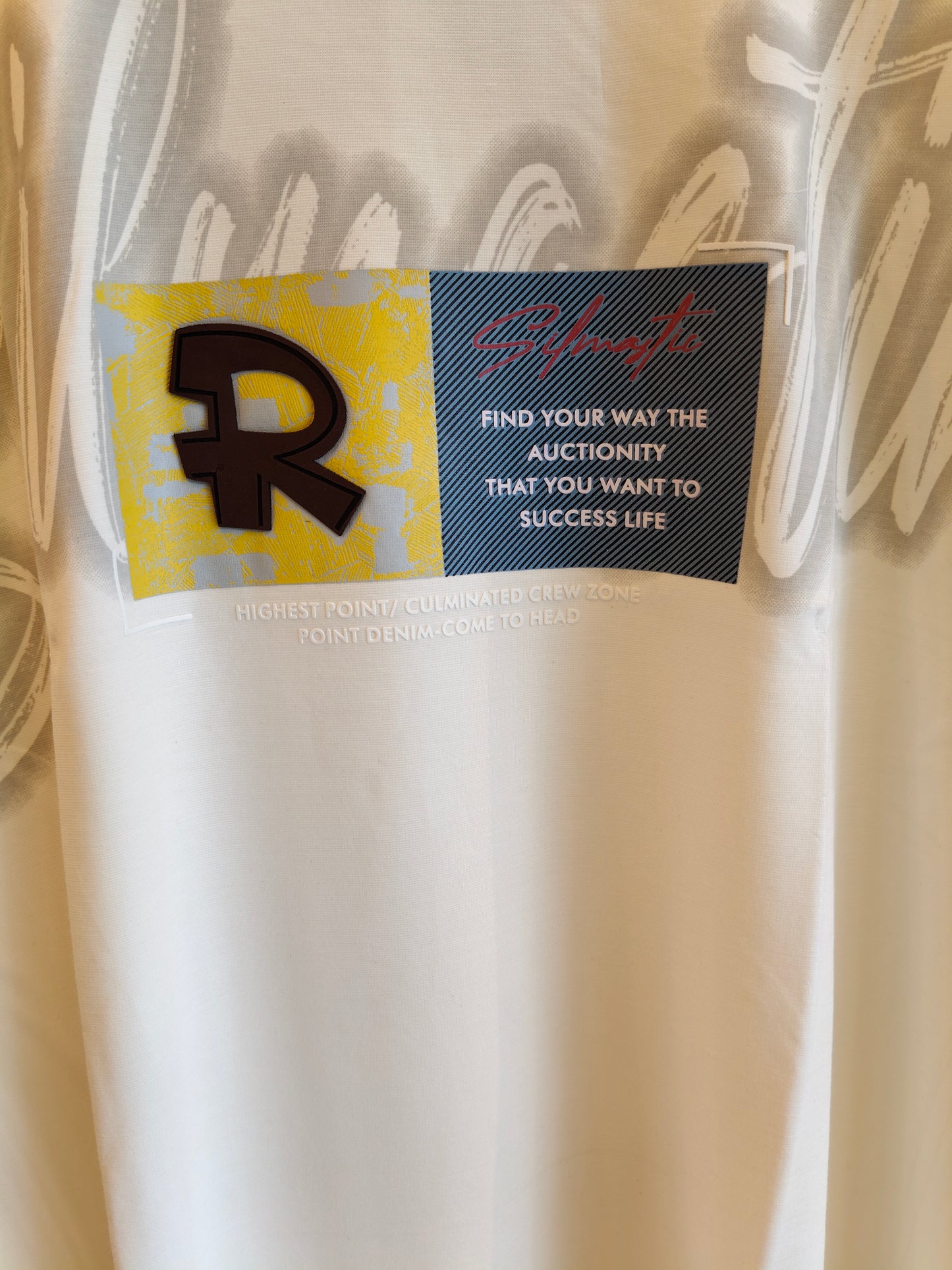 NEXT Printed Oversized Fit Round Neck T-shirt (6XL)