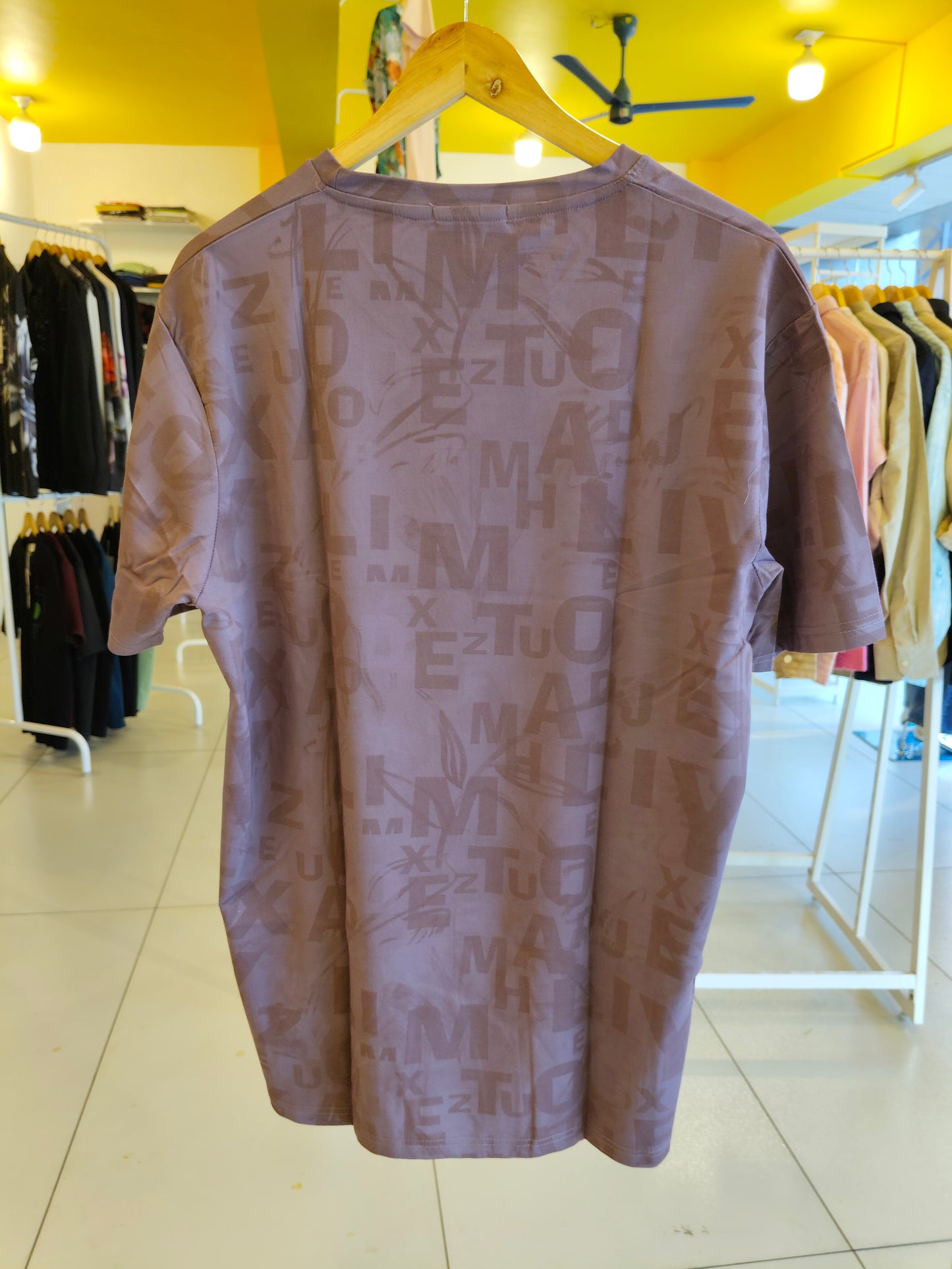 NEXT Printed Oversized Fit Round Neck T-shirt (4XL)