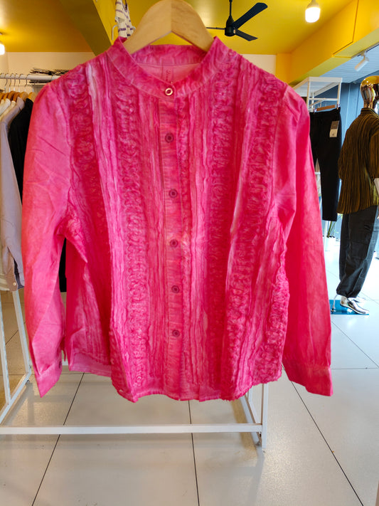 Korean Shirt For Women  (Free Size)