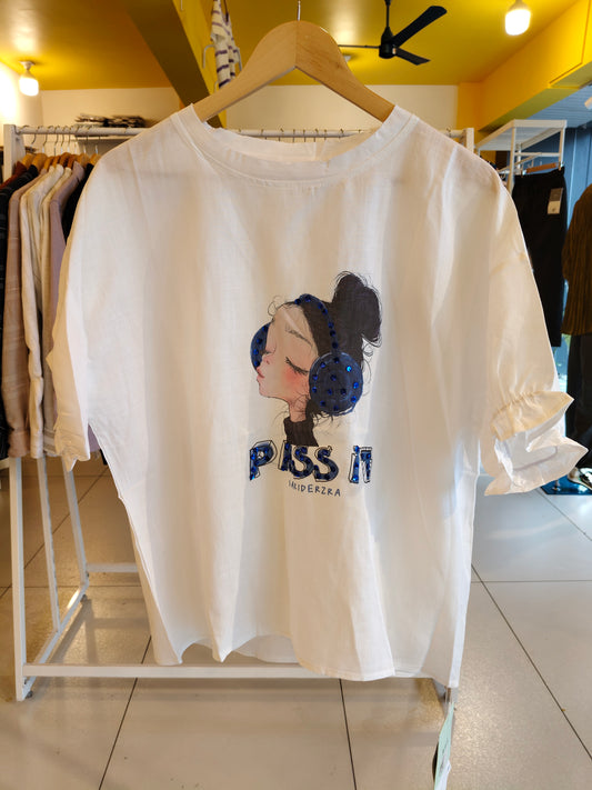 Korean Top For Women (Free Size)