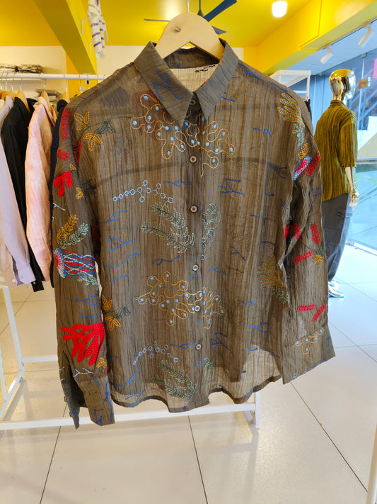Korean Shirt For Women  (Free Size)