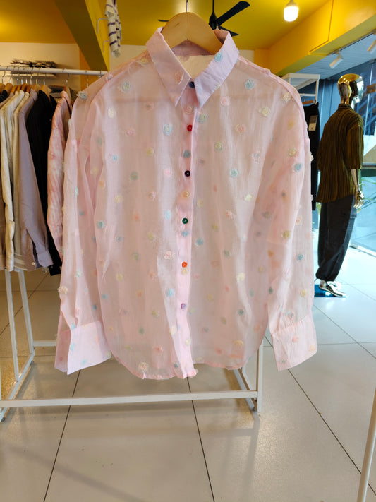 Korean Shirt For Women  (Free Size)