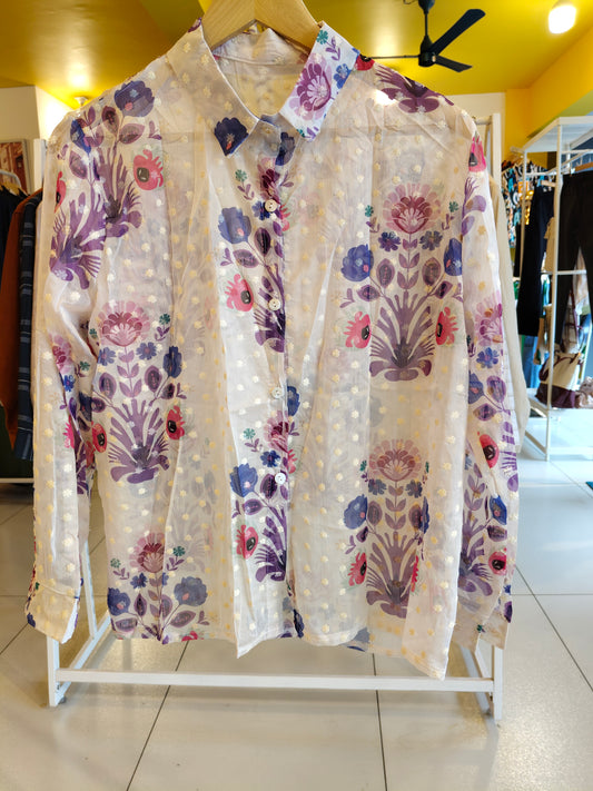 Korean Shirt For Women  (Free Size)